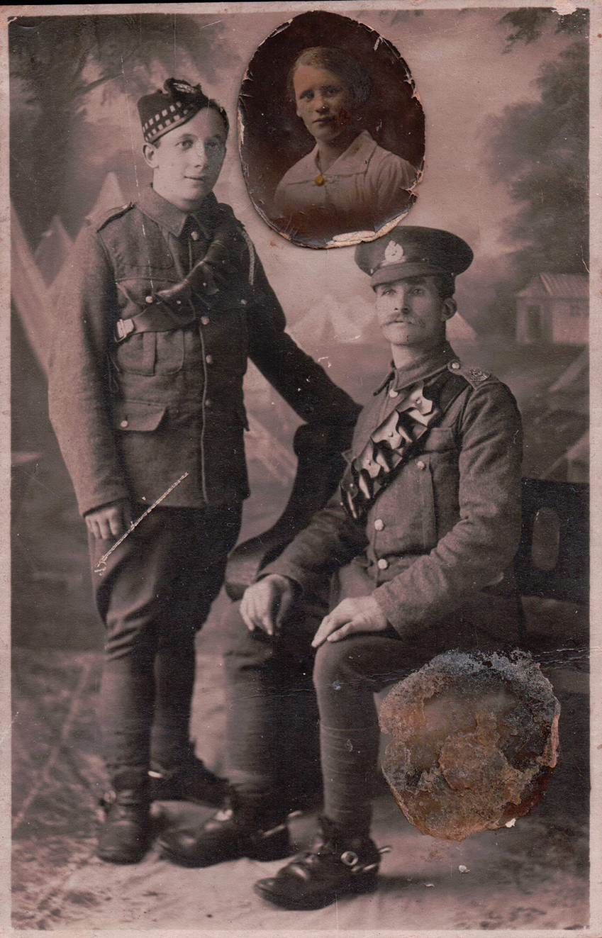Photo of photos/Robert (Bob) McKenzie McLennan WW1 w Uncle &wife